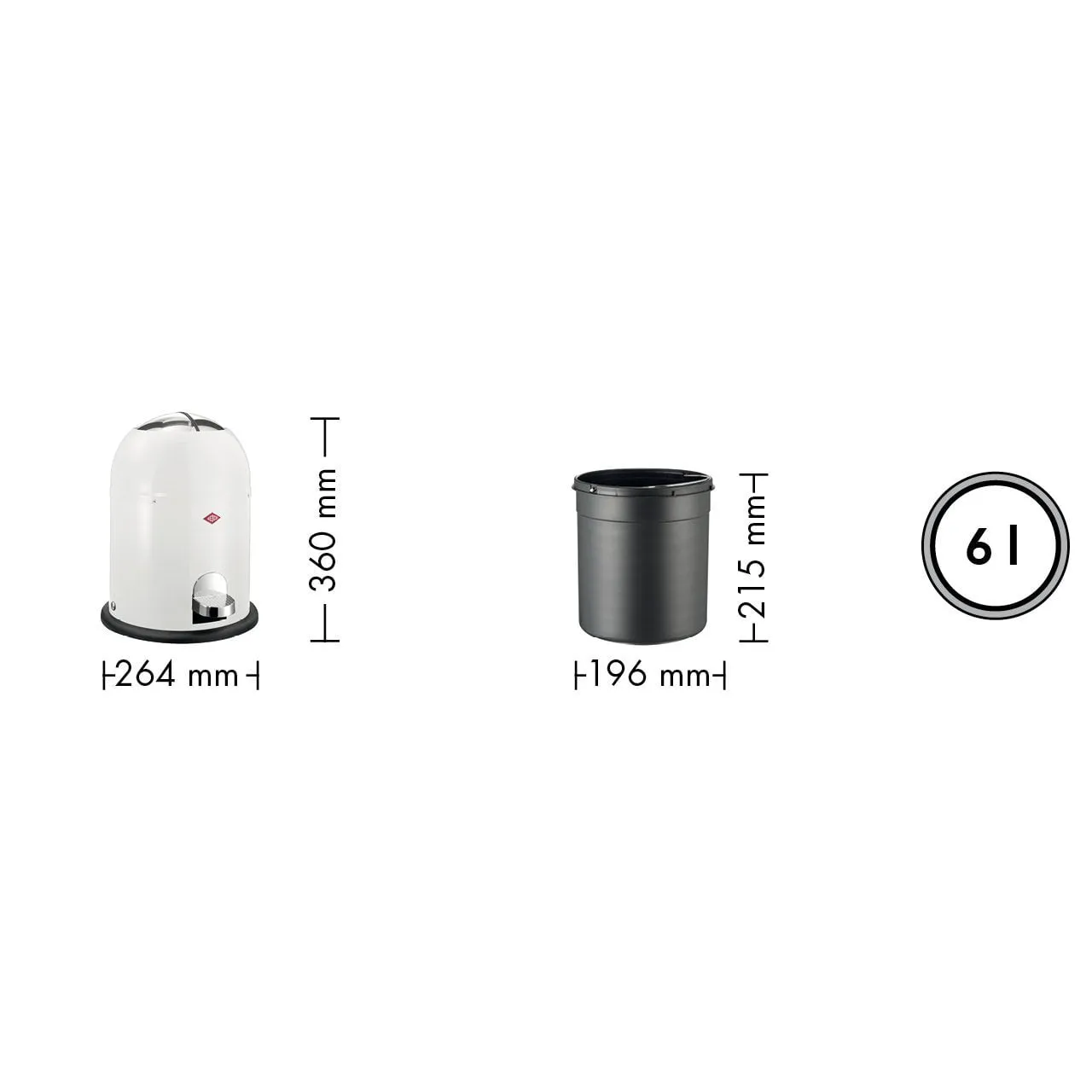 Wesco Mini Master 6 Litres, Black Matt