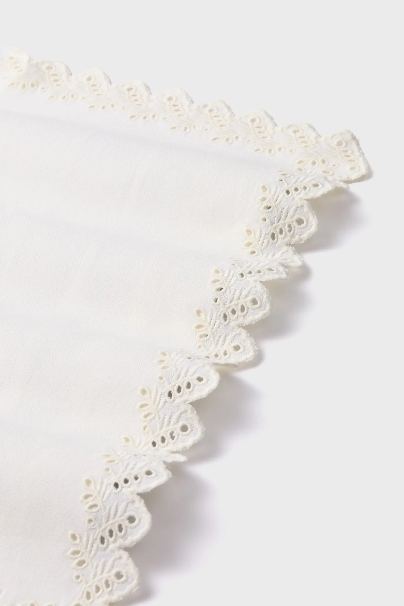 White Eyelet Embroidered Napkins Set of 4