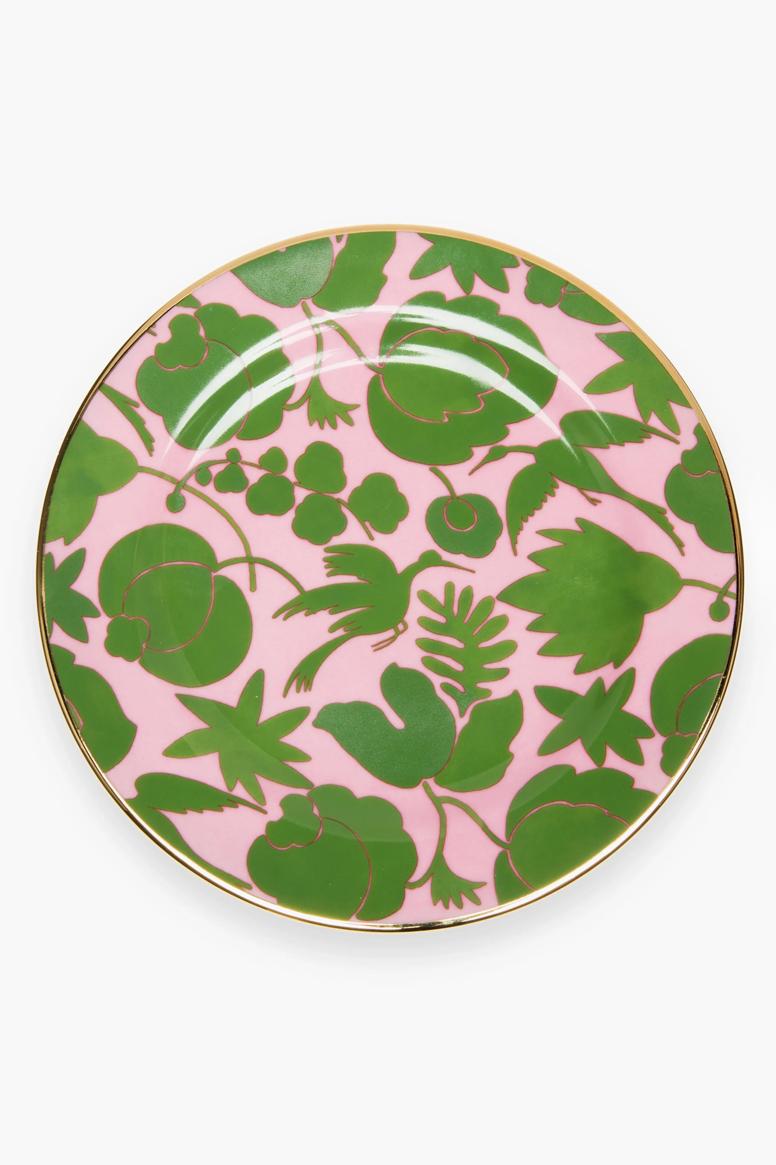 Wildbird Rosa and Verde Dessert Plates Set of 2
