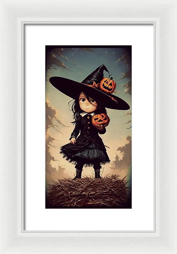 Young Halloween - Framed Print