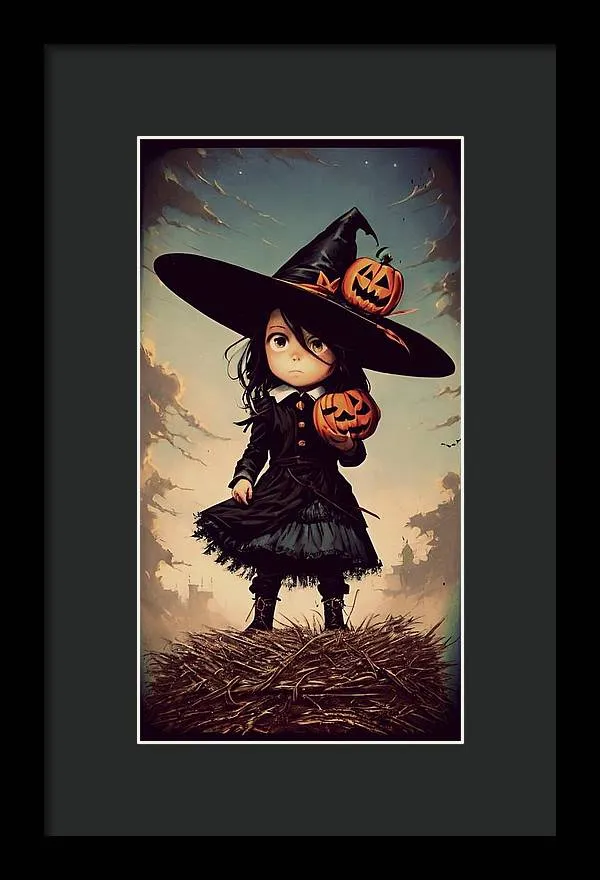 Young Halloween - Framed Print