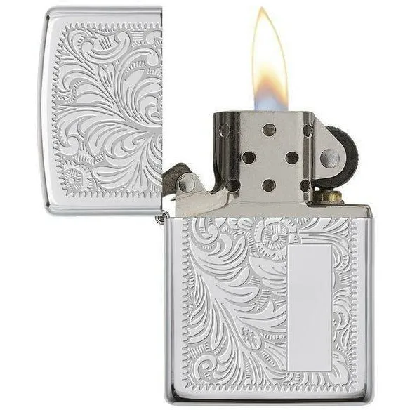 Zippo Venetian High Polish Chrome Lighter