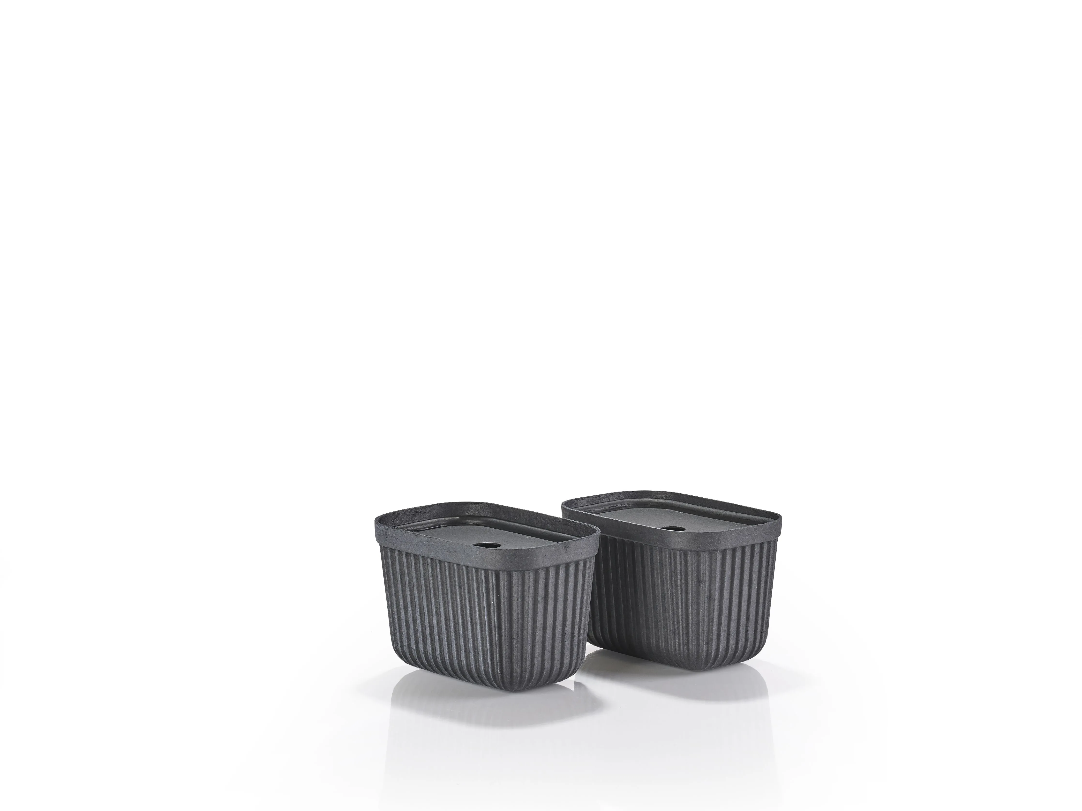 Zone Denmark Pulp Storage Box 23x15x15 Cm 2 Pcs, Black