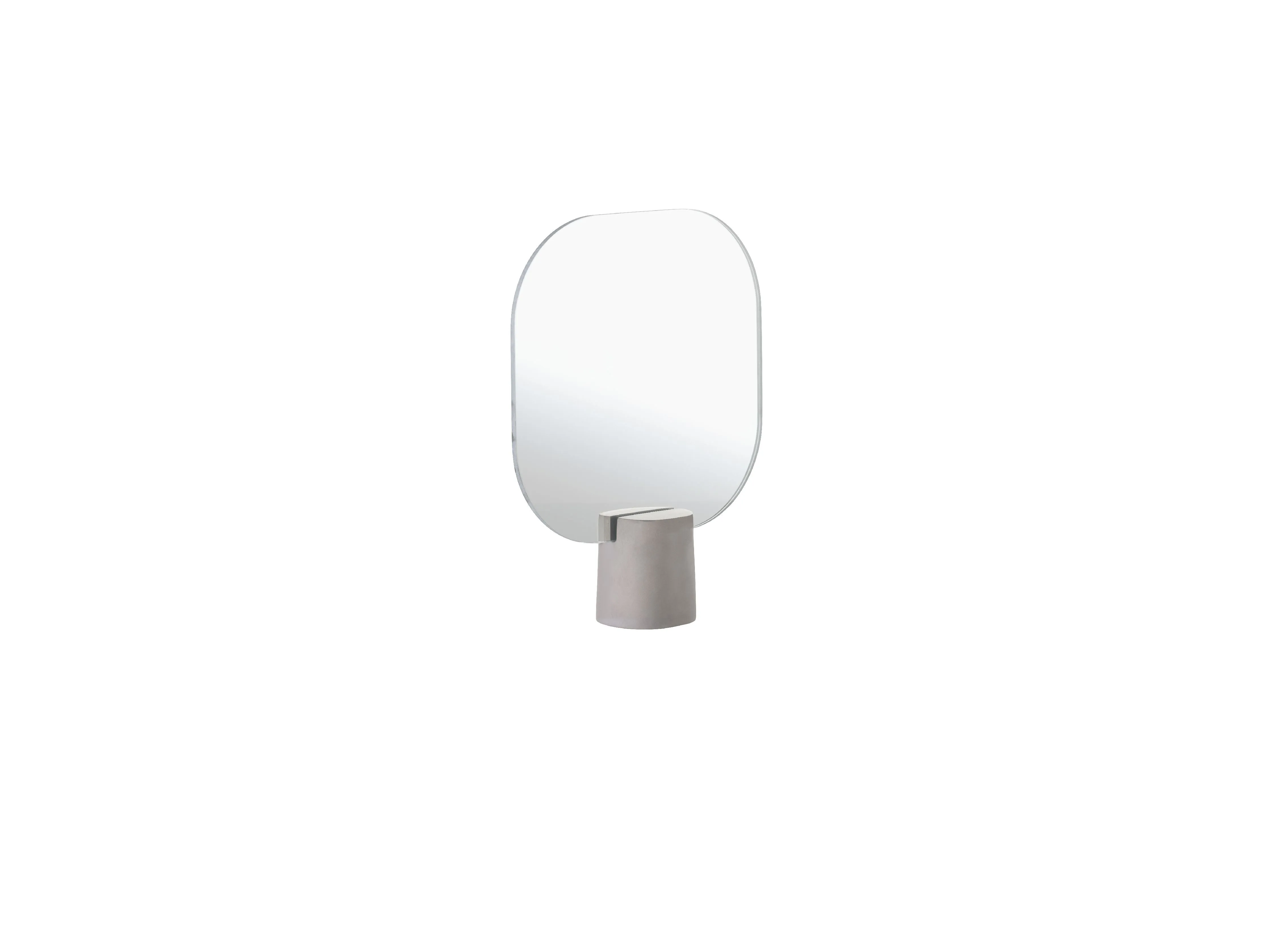 Zone Denmark Time Table Mirror, Concrete